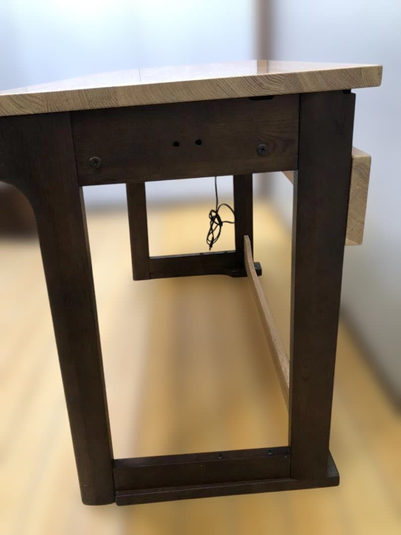 送料無料 イトーキ 奥行可変デスク 天然木 学習机 事務机 251026-8