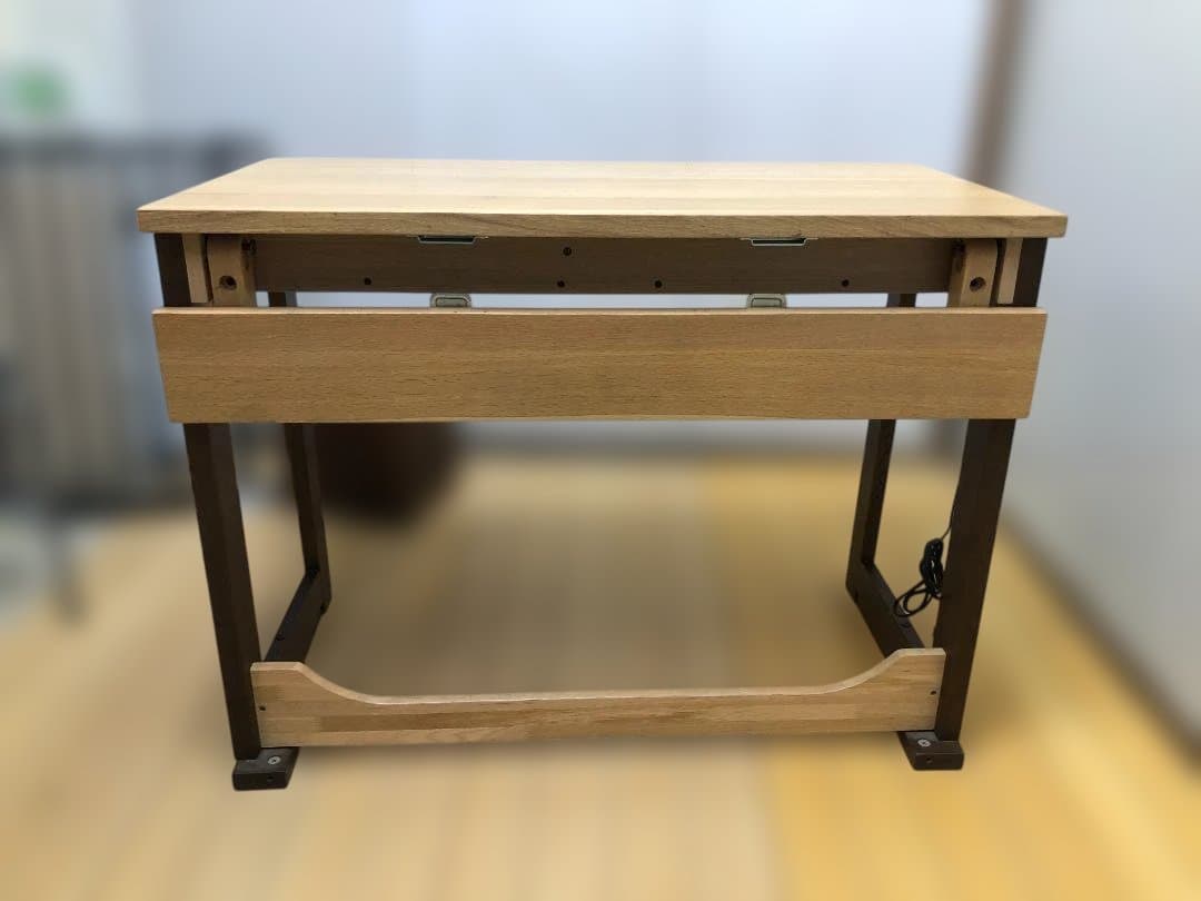 送料無料 イトーキ 奥行可変デスク 天然木 学習机 事務机 251026-8