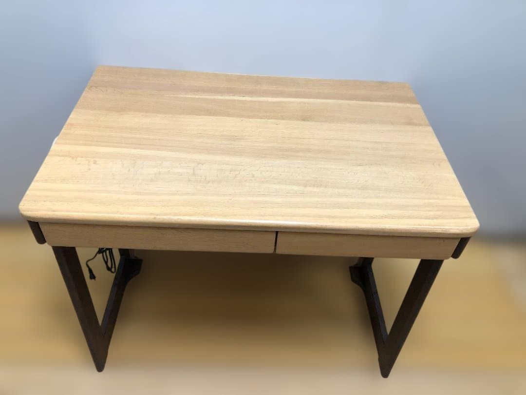 送料無料 イトーキ 奥行可変デスク 天然木 学習机 事務机 251026-8