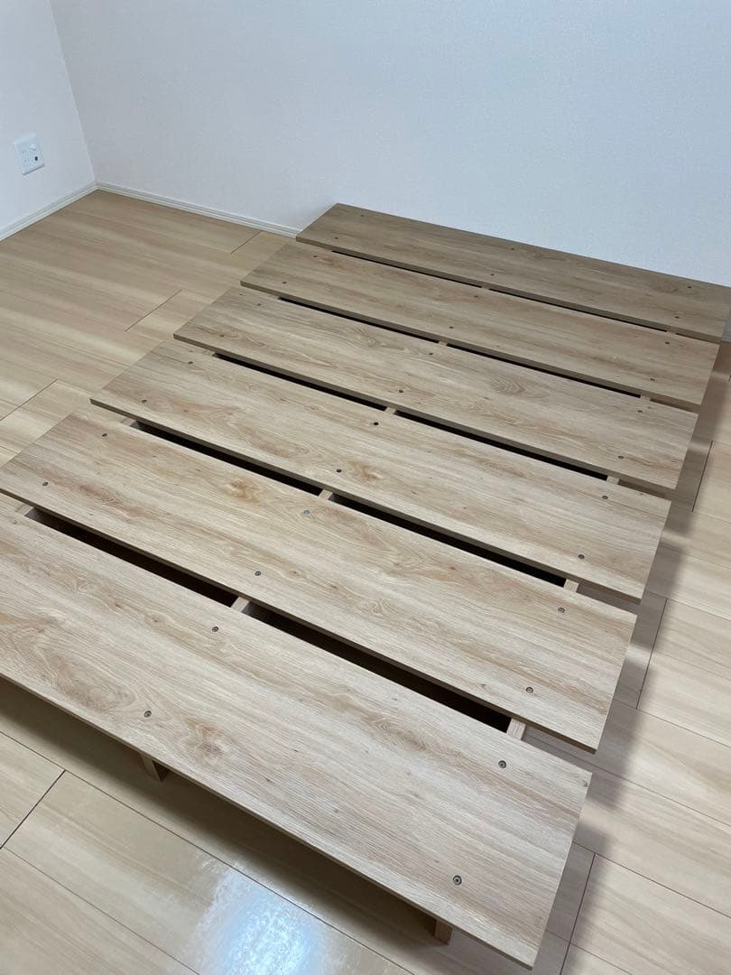 __hartt__ 　LOWYA 木目調ローベッド フレーム