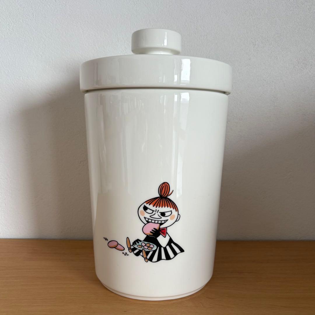 【廃盤】アラビア ムーミン リトルミィ 蓋付きキャニスター クッキージャー