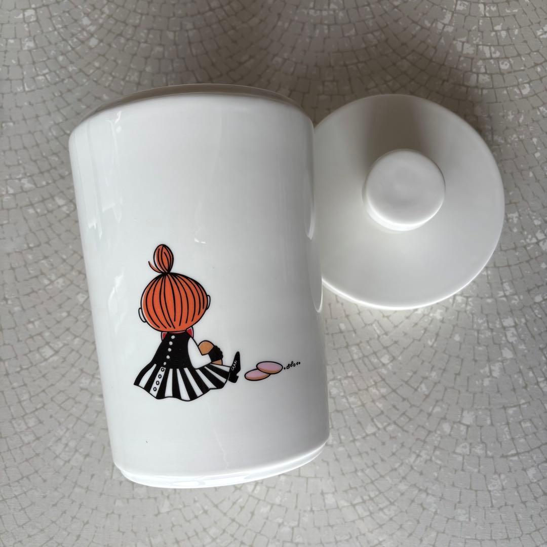 【廃盤】アラビア ムーミン リトルミィ 蓋付きキャニスター クッキージャー