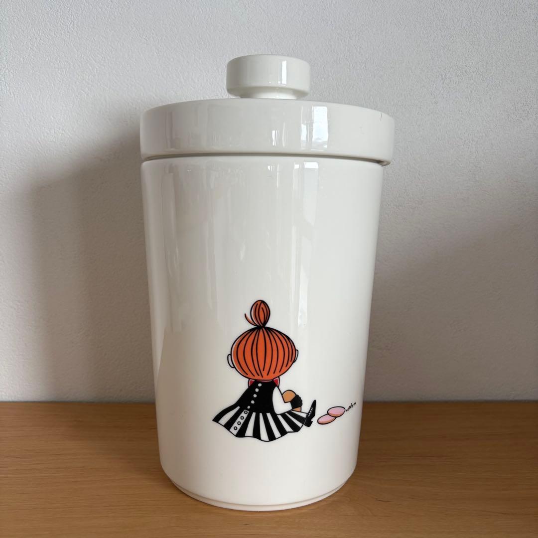 【廃盤】アラビア ムーミン リトルミィ 蓋付きキャニスター クッキージャー