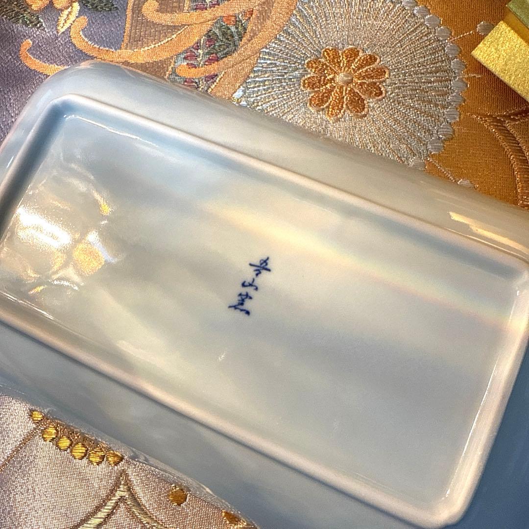 美品　吾山窯　金彩　伊万里長皿　豪華古伊万里小鉢　全10客 No.4-7