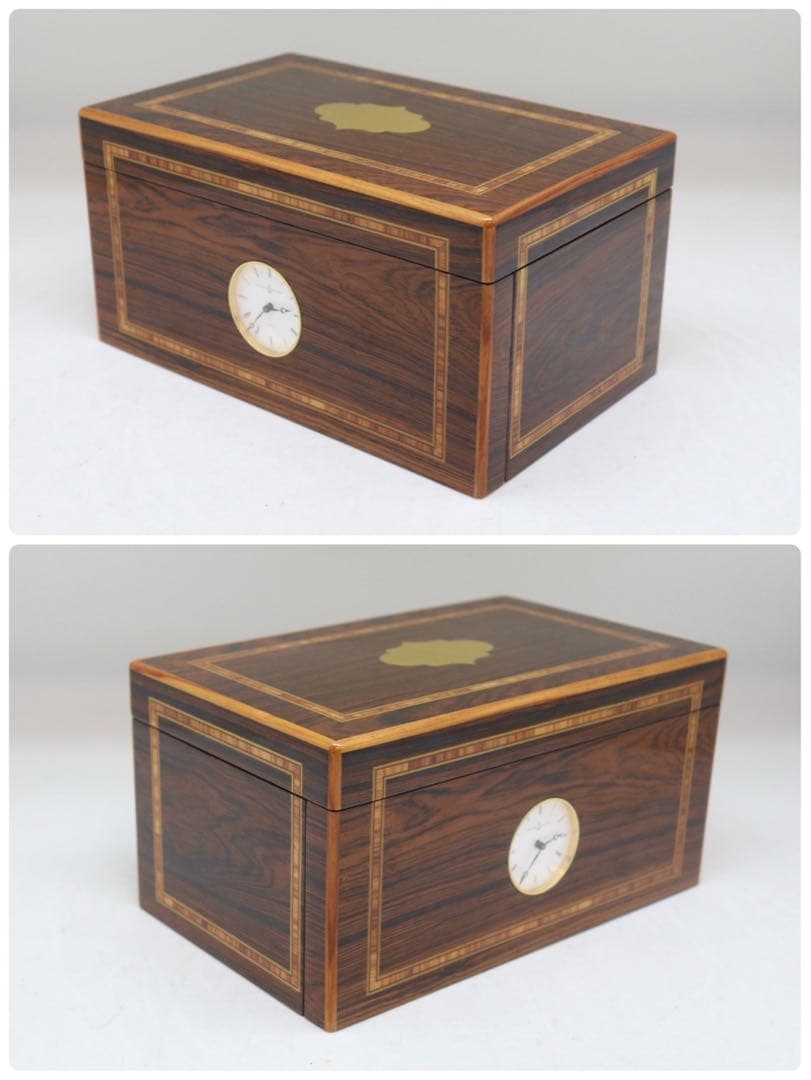 リュージュ　オルゴール　60弁　12曲　時計付き　クォーツ　目覚まし時計