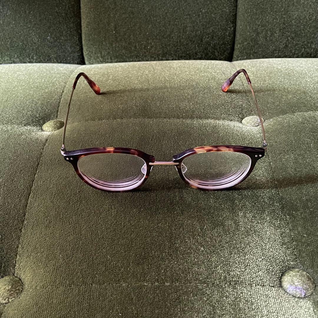 EYEVAN Hansa tort（べっ甲柄）46 22-145 度付き - メガネ・老眼鏡高価