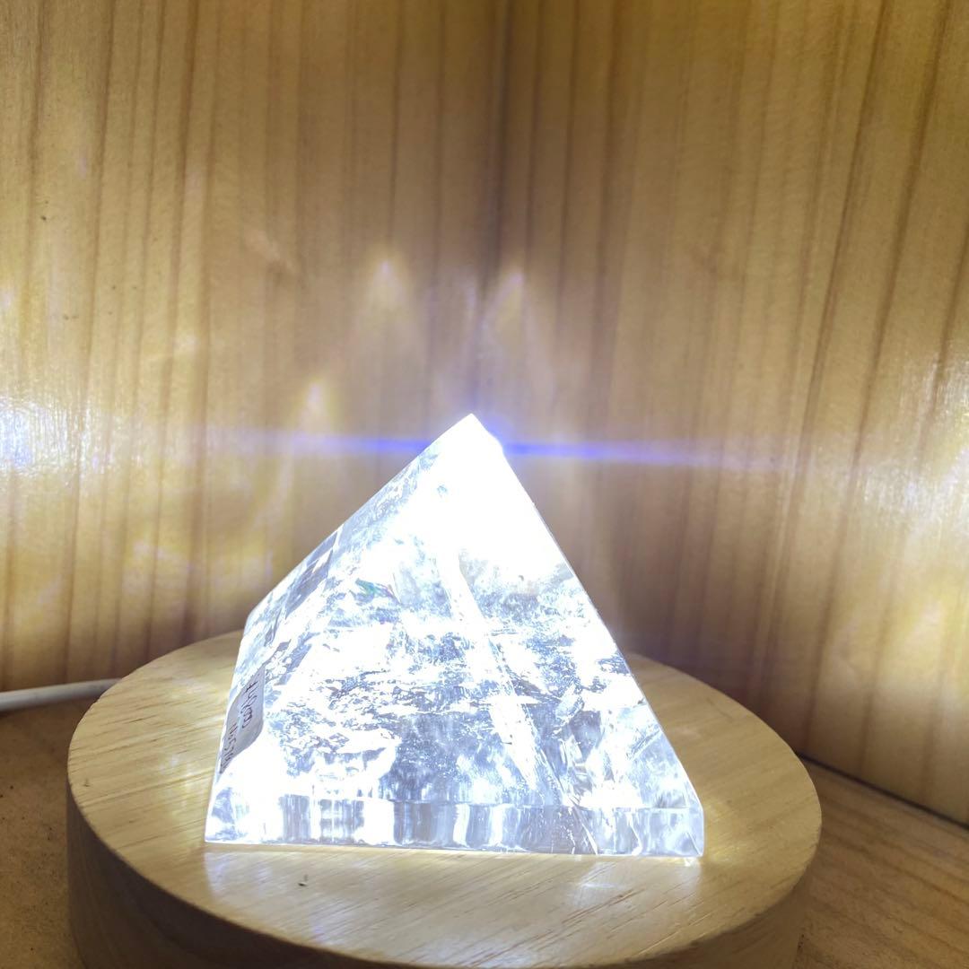 ガネーシュヒマラヤ天然石水晶、パワー ストーン ペラミッド