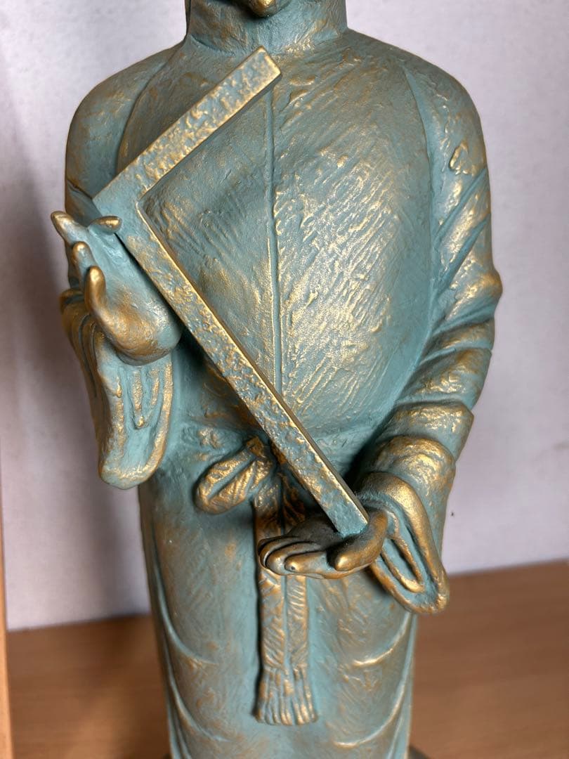 超レア　聖徳太子ブロンズ（青銅）に金青銅色仕上げ　銅像値下げ