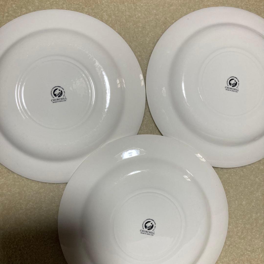 英国 チャーチル ザルツブルク プレート皿 3枚 26㎝ 洋食器 洋皿 大皿