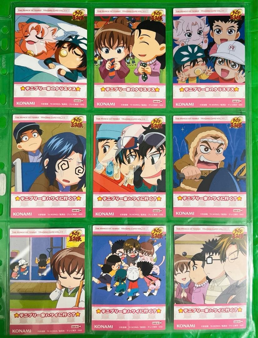 テニスの王子様 トレカ11弾 テニプリ 一家 9枚 海堂 不二 幸村 越前