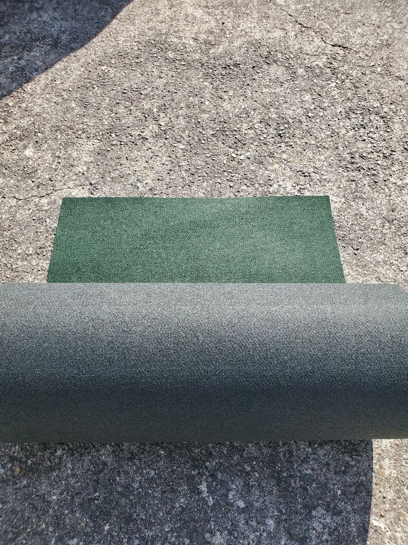 【新品】本格ポリエステル不織布 防草シート(グリーン)厚手　巾1m×30m