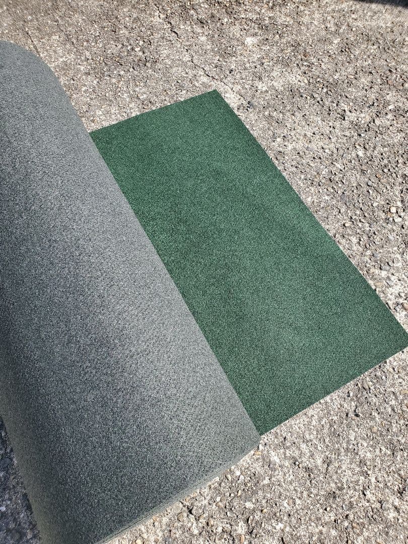 【新品】本格ポリエステル不織布 防草シート(グリーン)厚手　巾1m×30m