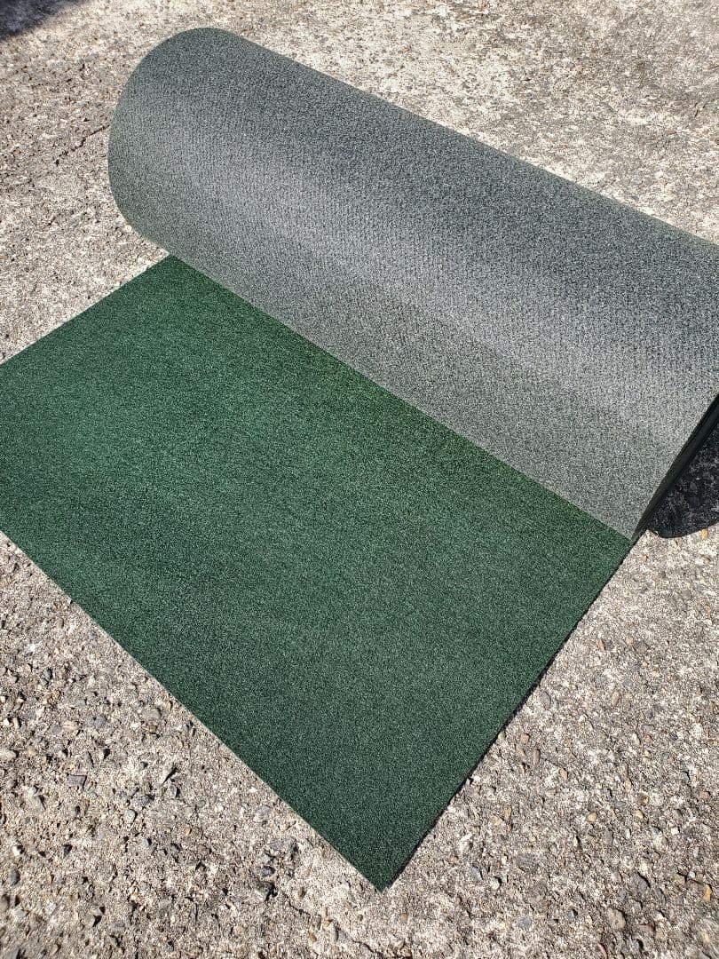 【新品】本格ポリエステル不織布 防草シート(グリーン)厚手　巾1m×30m