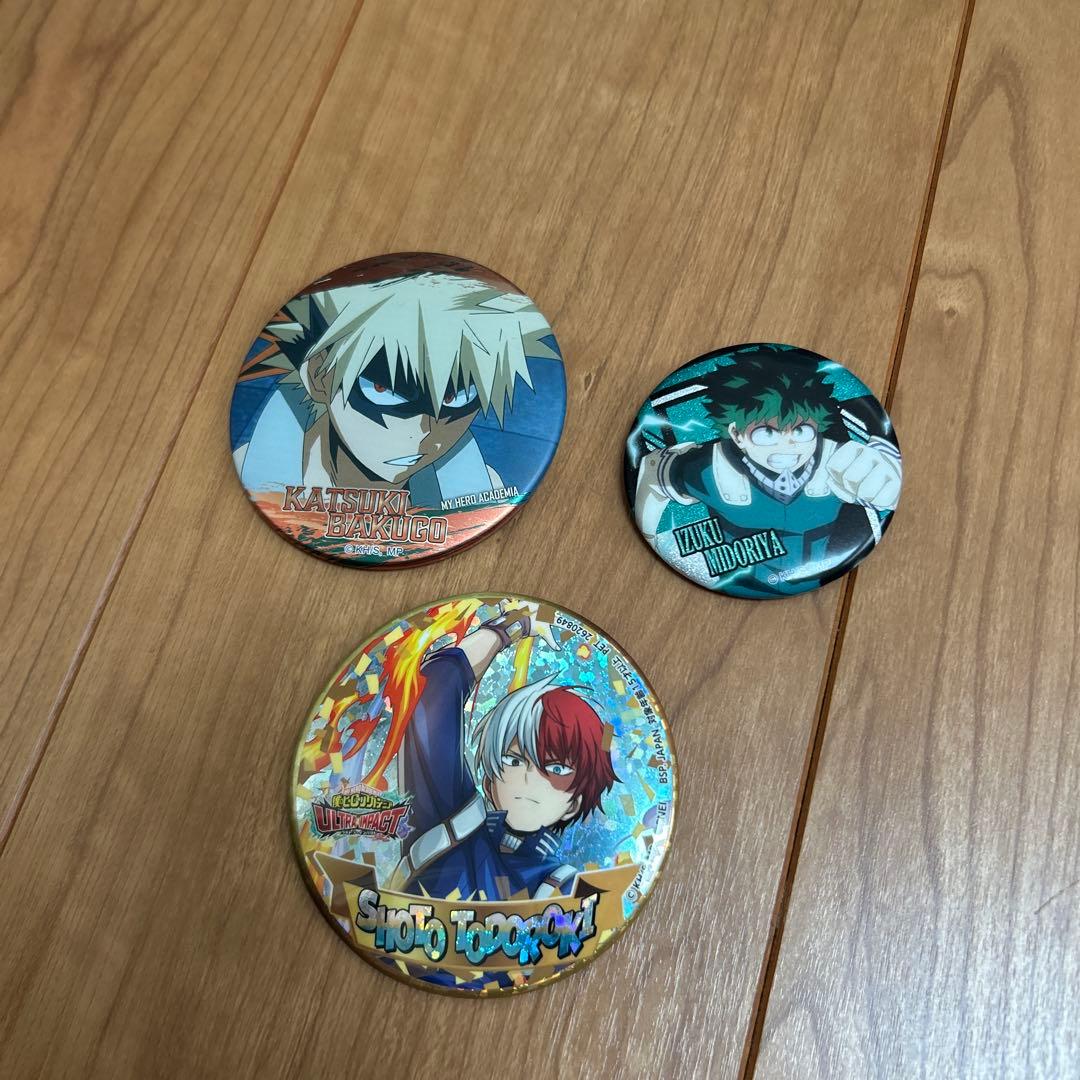 缶バッジセット（爆豪勝己・緑谷出久・轟焦凍） - メルカリ