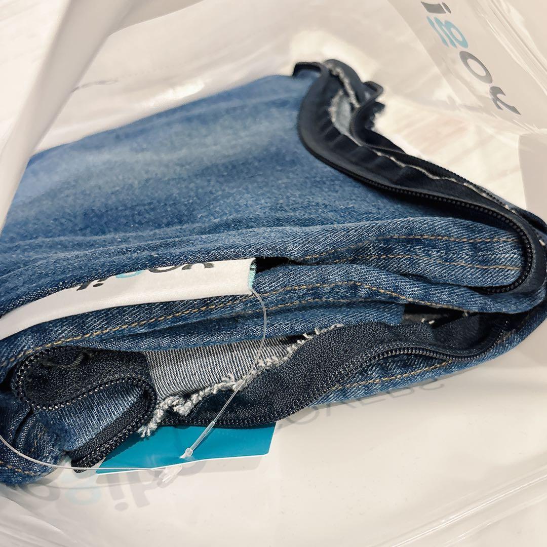 【新品】yogibo ドロップデニムカバーポケット付き デニムブルー