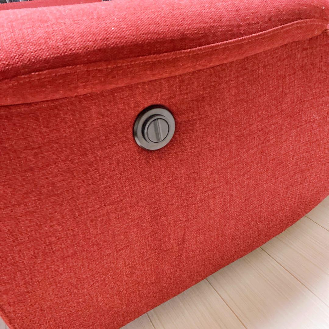 【極美品・送料込】ニトリ 2人用電動布張りリクライニングソファ