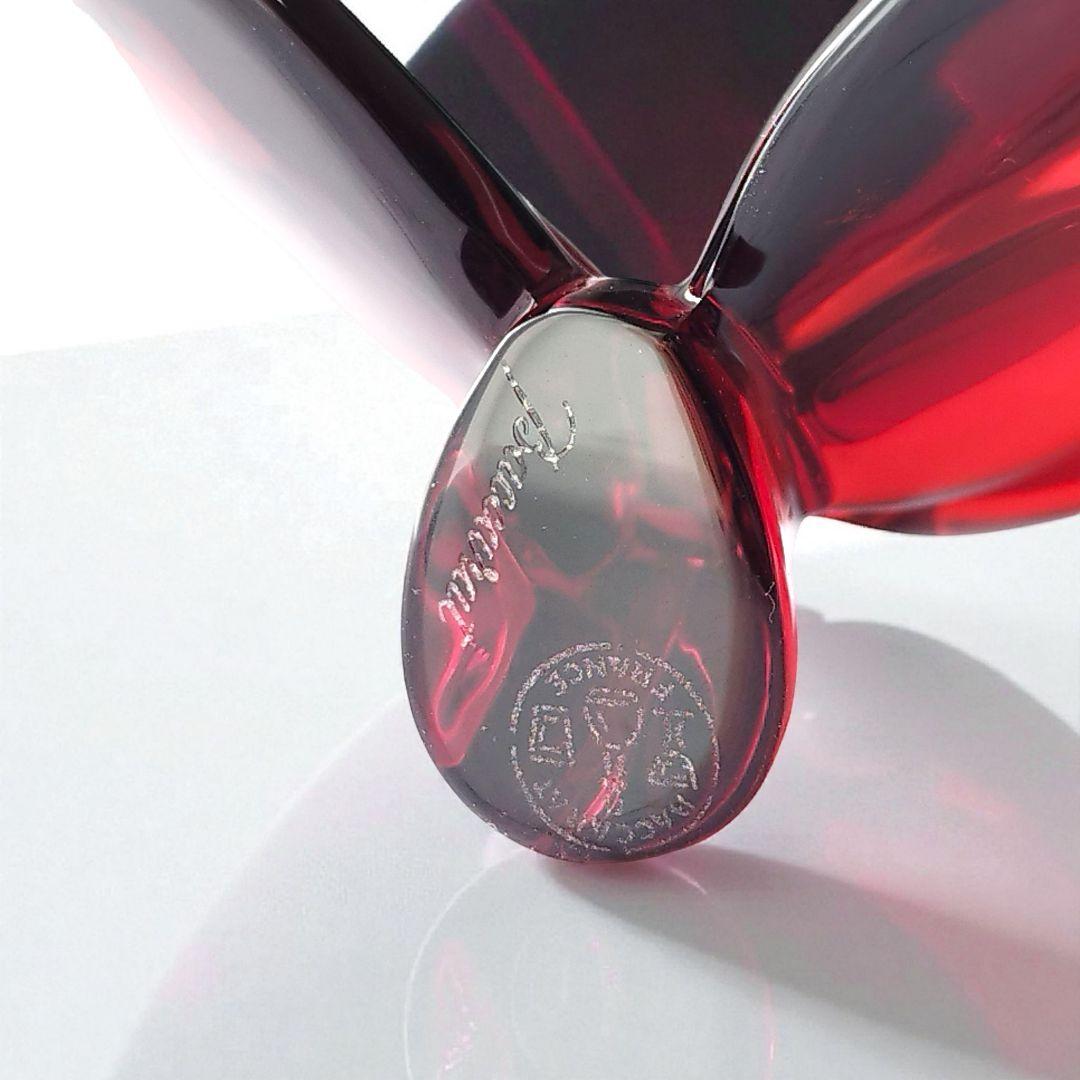 【未使用】Baccarat　バカラ　オブジェ　ラッキーバタフライ　レッド