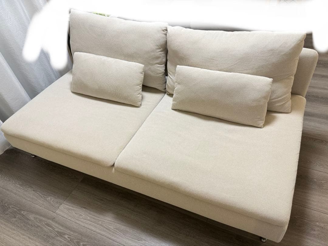 SÖDERHAMN 3人掛けソファ フリドゥナライトベージュ