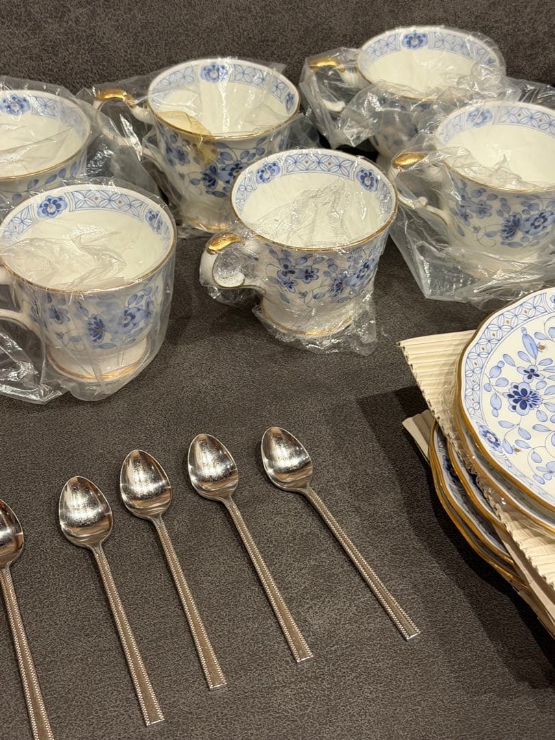 NARUMI/ナルミ ミラノ カップ&ソーサー 6客セット ボーンチャイナ