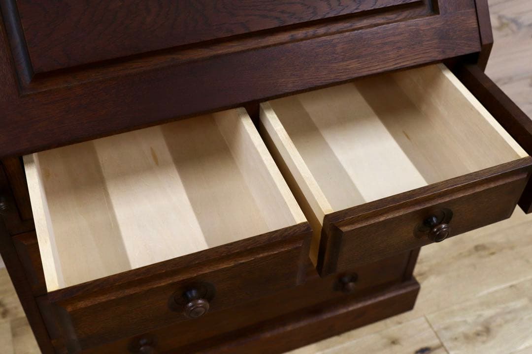 GMHS513○えぞ民芸家具 EZO 蝦夷 ミミック ライティングビューロー