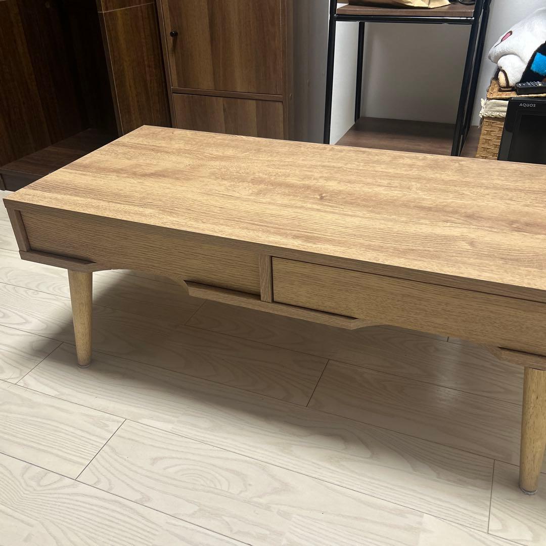 lowya ロウヤ　リビングテーブル ローデスク 引き出し付き