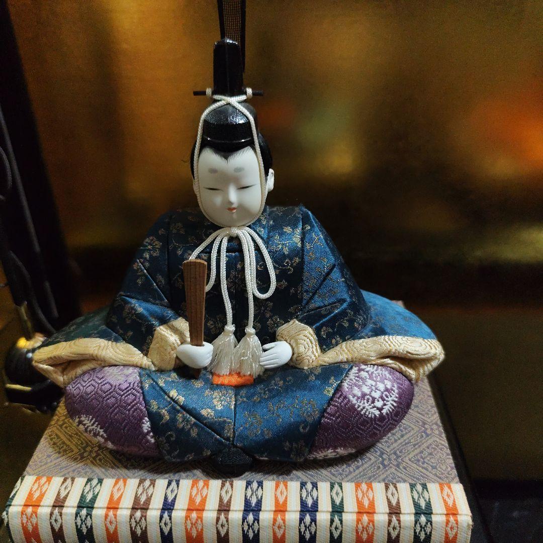 伝統的雛人形　江戸木目込人形　一秀作　親王飾り　安土雛