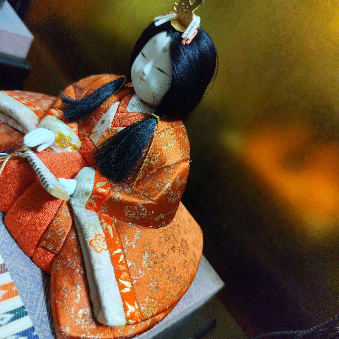 伝統的雛人形　江戸木目込人形　一秀作　親王飾り　安土雛