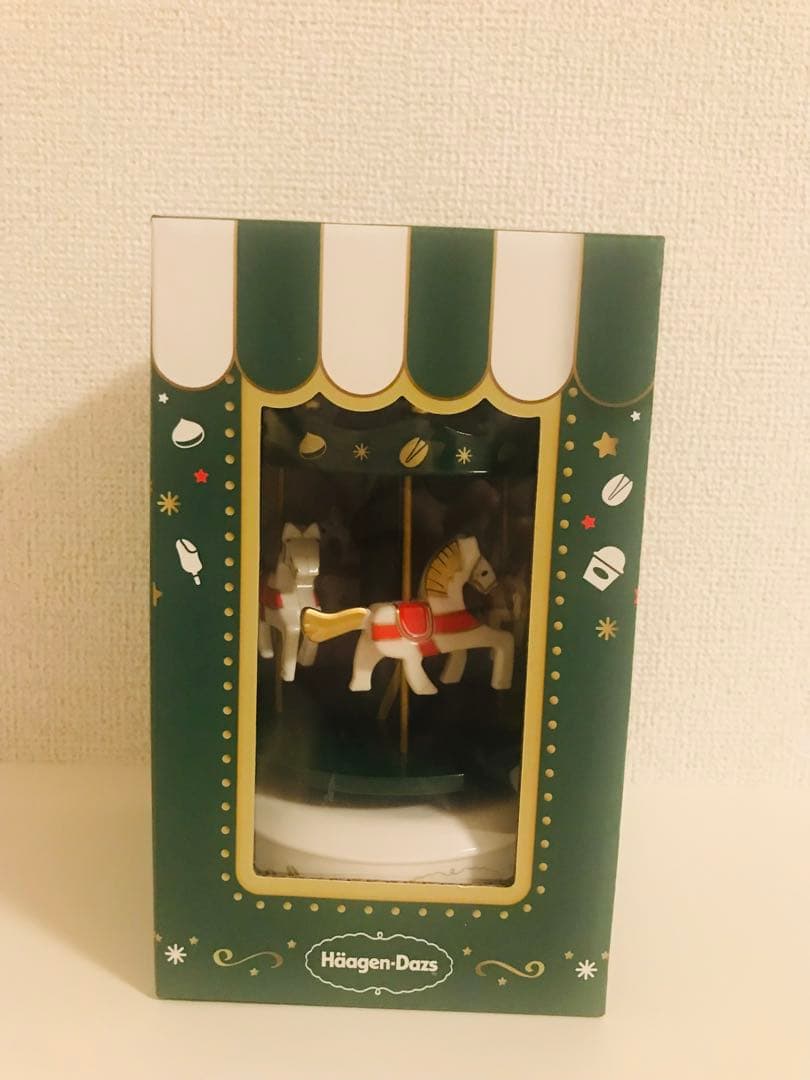 新品　海外限定　Häagen-Dazs メリーゴーランドオルゴール