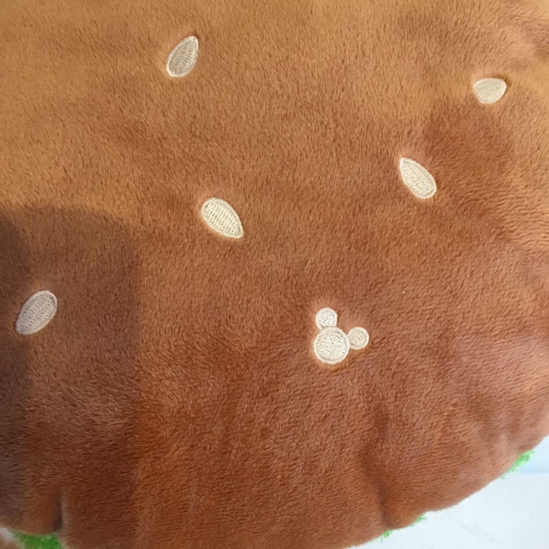 ハンバーガー型ナップザック ミッキー耳付き　ミッキーマウス￼ ディズニーランド￼