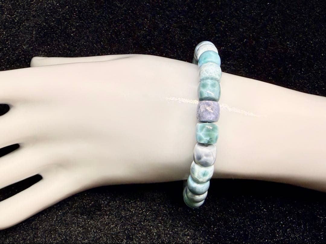 【一点物】心を整え、穏やかな変化を導くパープルラリマー｜上質チューブブレスレット
