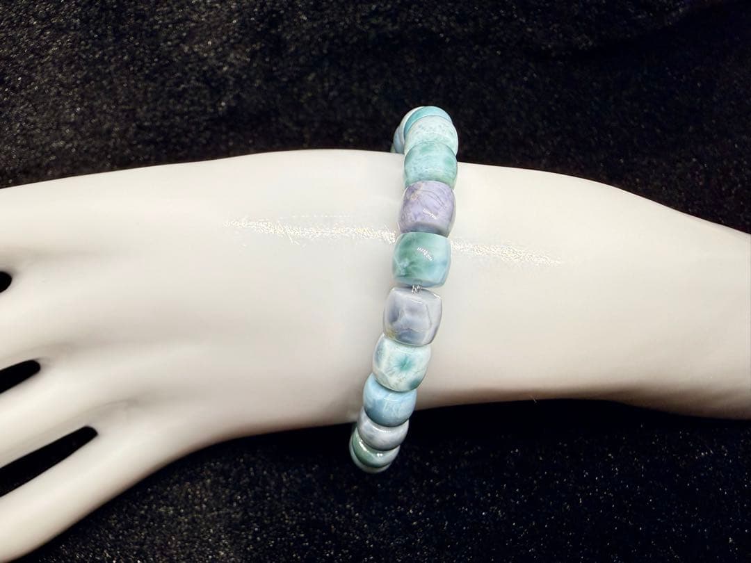 【一点物】心を整え、穏やかな変化を導くパープルラリマー｜上質チューブブレスレット