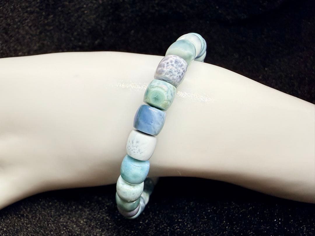 【一点物】心を整え、穏やかな変化を導くパープルラリマー｜上質チューブブレスレット