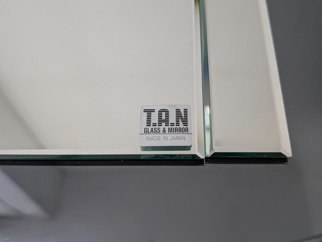 ビンテージ 90s ウォールミラー シック ジャパニーズ ポストモダン TAN