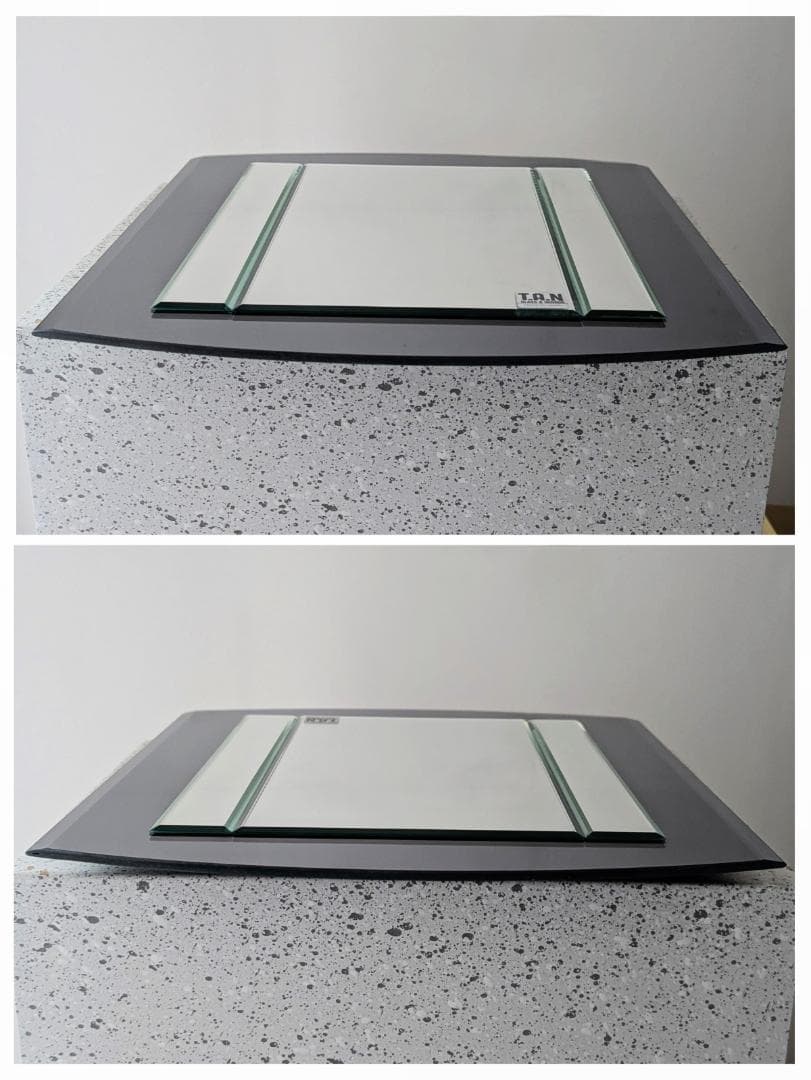 ビンテージ 90s ウォールミラー シック ジャパニーズ ポストモダン TAN