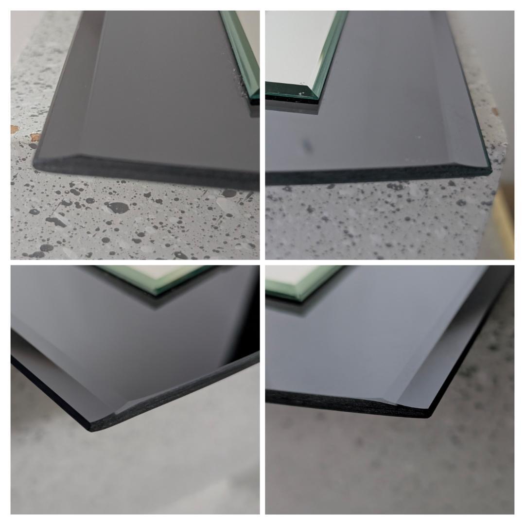 ビンテージ 90s ウォールミラー シック ジャパニーズ ポストモダン TAN