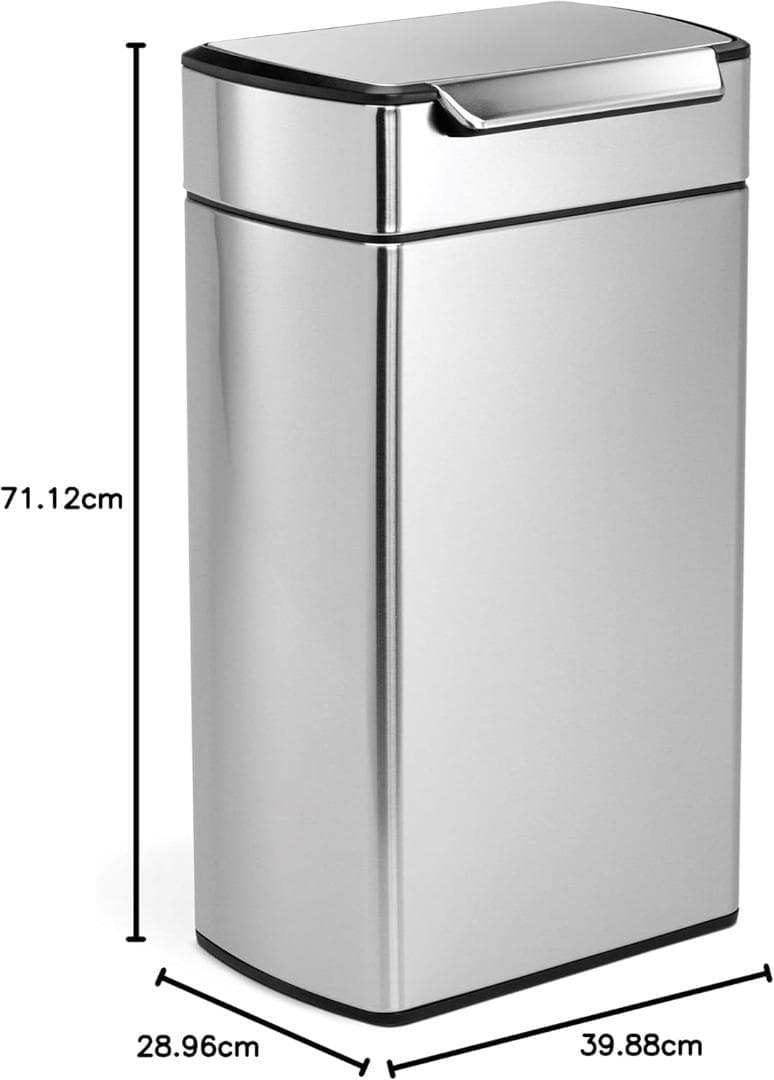 simplehuman レクタンギュラータッチバーダストボックス 40L