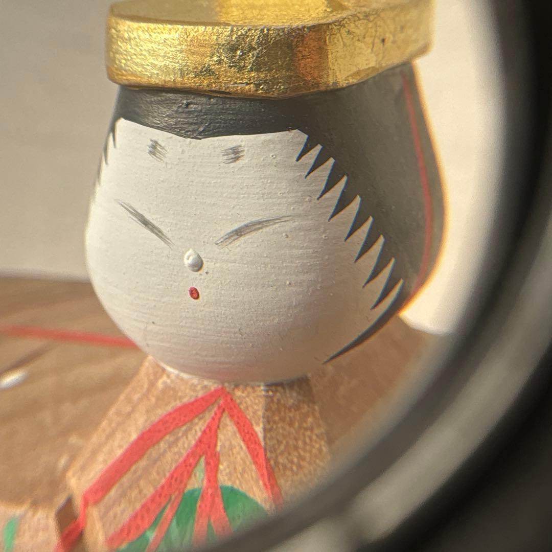 奈良一刀彫 木製 立ち雛 作家物 藤代光雄 創作雛 木彫り - メルカリ