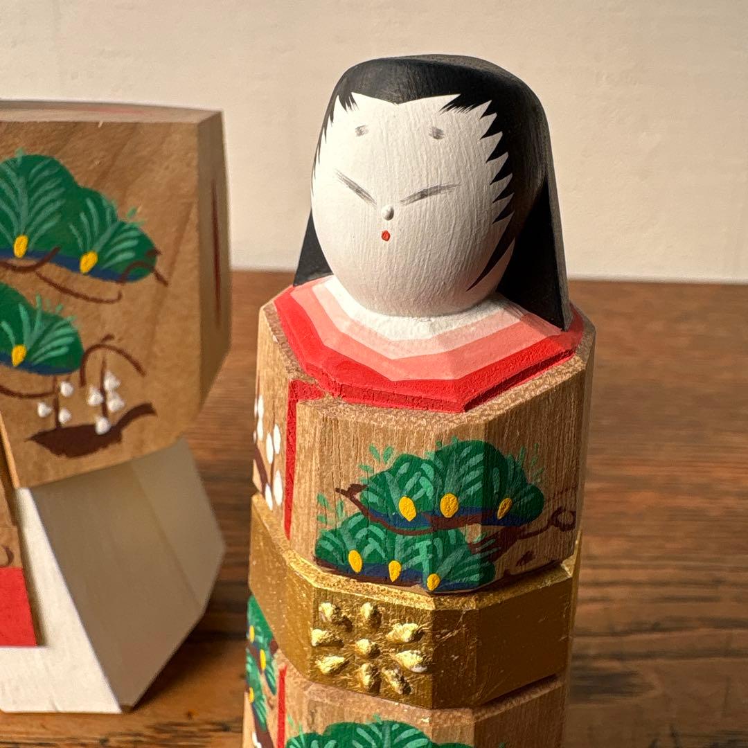 奈良一刀彫 木製 立ち雛 作家物 藤代光雄 創作雛 木彫り - メルカリ