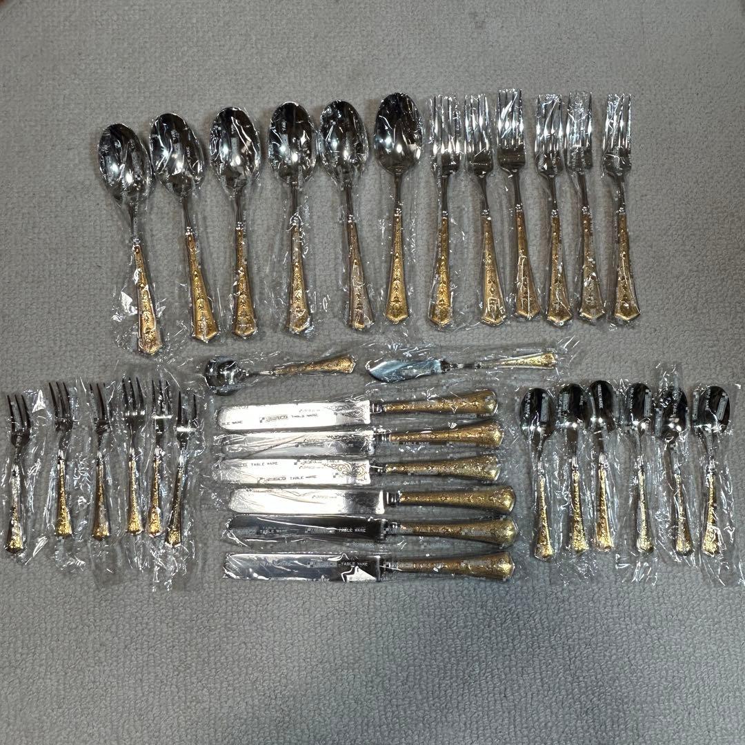 新品未使用品　ヤマコーカトラリーセット　7種類32本セット　18-8ステンレス