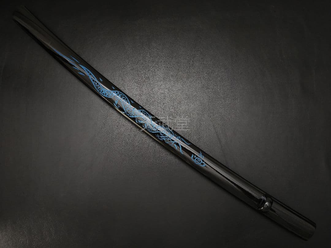 楽天市場】刀 鞘の通販 CSQ02 日本刀鞘 黒鞘 龍図 両面彫刻