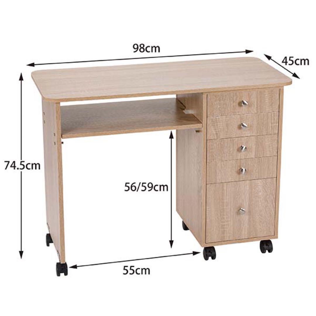 FV-5710 ネイルテーブル (ネオスイッチ) ライトブラウン