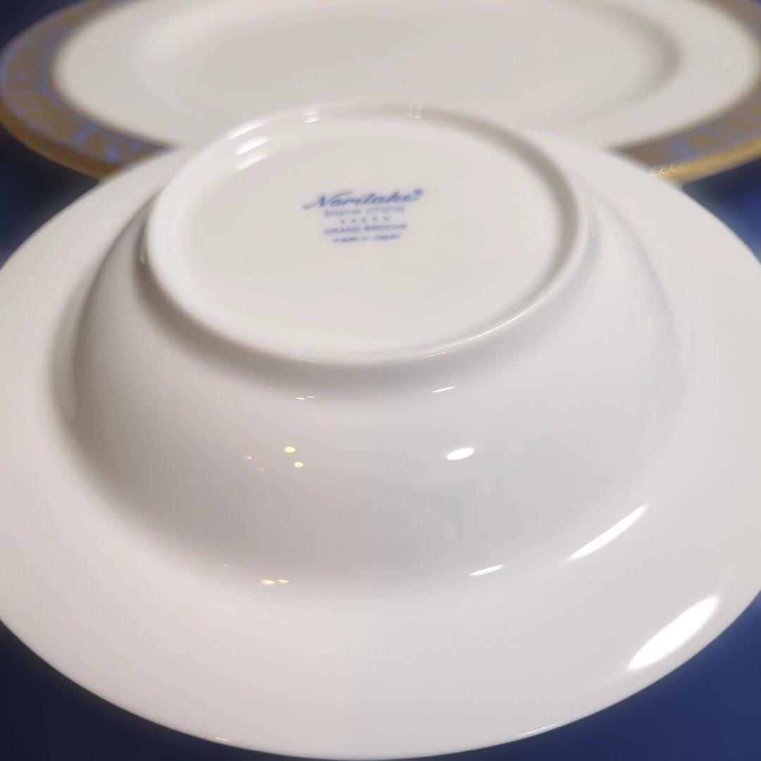 ノリタケ グランブロシェ 食器20点セット 白地 金色装飾