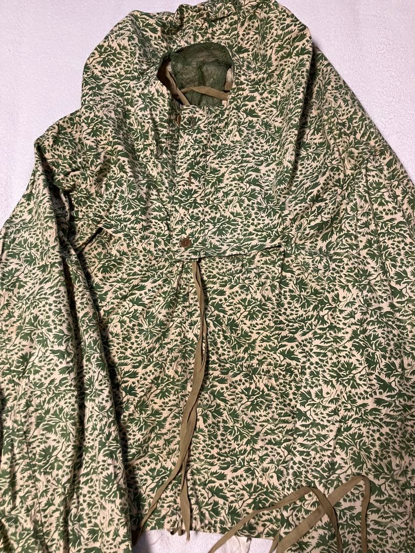 ルーマニア軍]‼️50s サマーリーフカモ スナイパー スモック パンツ