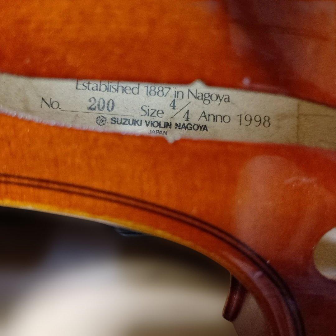 ♥値下しました♥スズキバイオリン4/4♥品番200♥美品♥弓ケ―ス松脂調