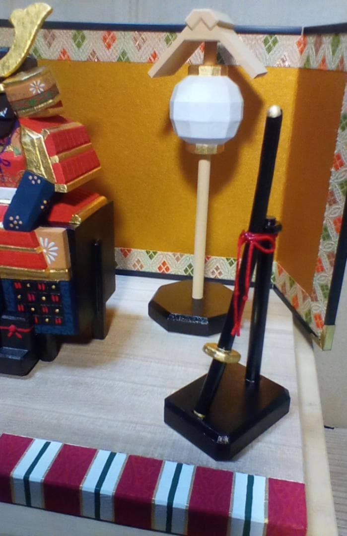 奈良一刀彫　五月人形「甲冑平飾」