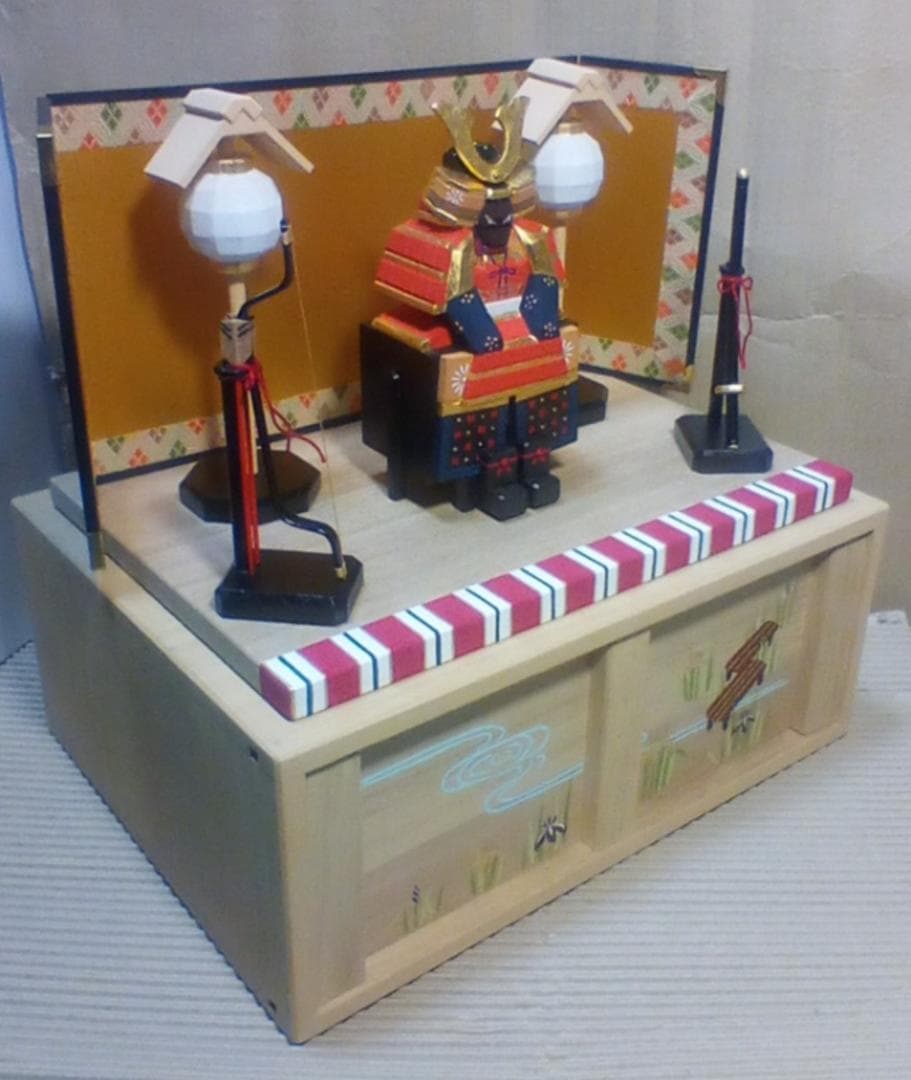 奈良一刀彫　五月人形「甲冑平飾」