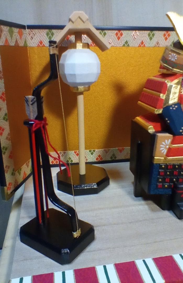 奈良一刀彫　五月人形「甲冑平飾」