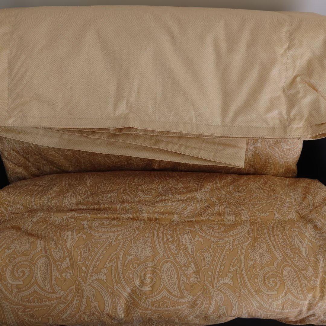 BURBERRY ペイズリー柄羽毛掛け布団 150×200cm