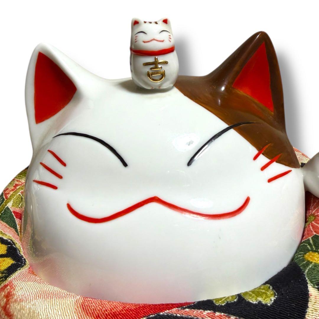 《レア》猫舎道楽堂本舗 大きい招き猫 貯金箱 高さ約30cm