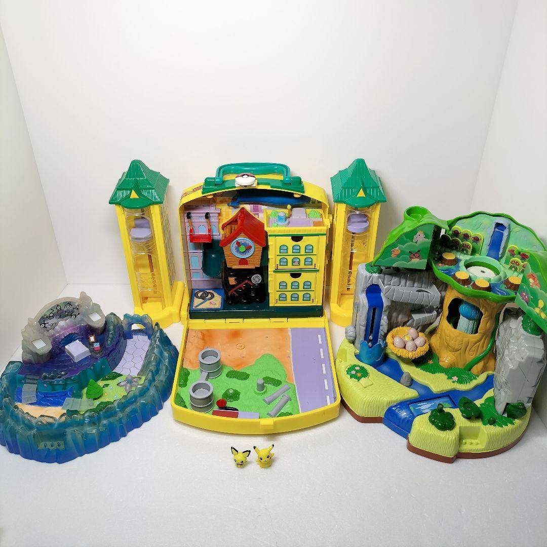 現状品 当時物 ポケットモンスター ちびポケハウス 3種 まとめ売り